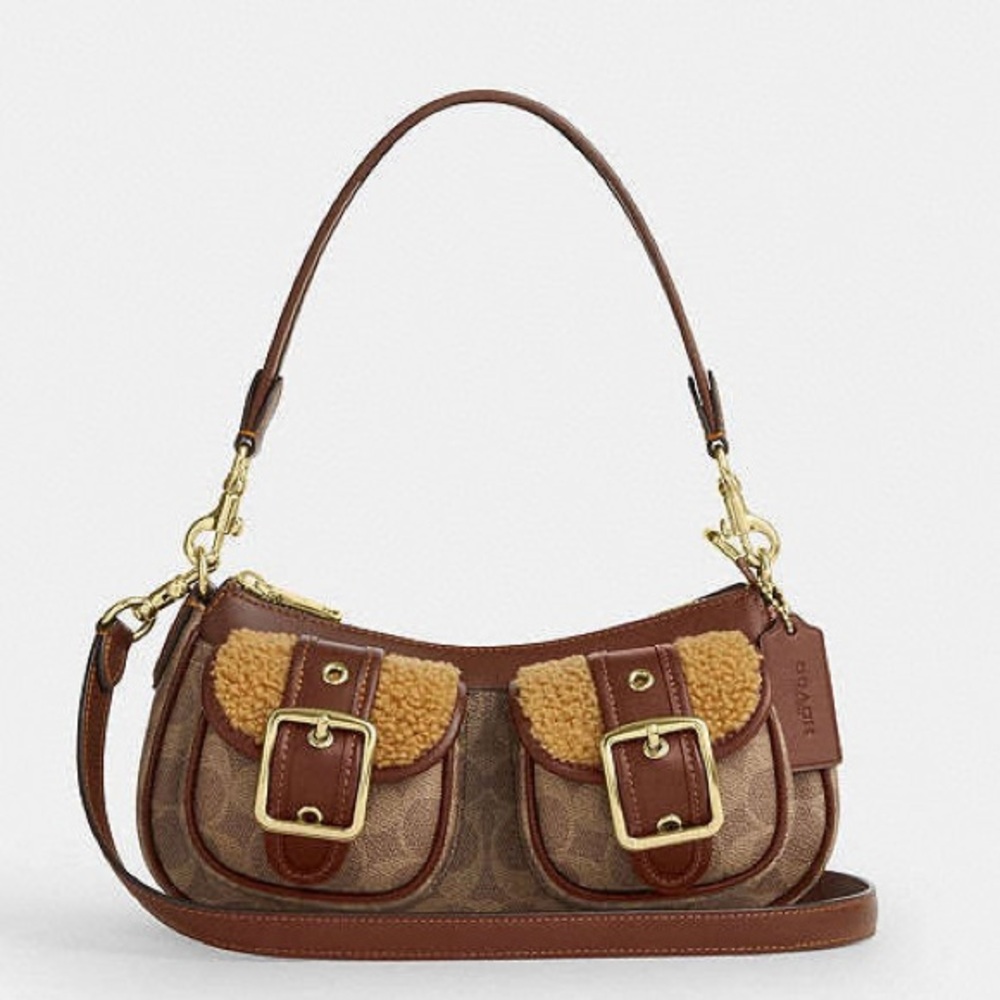 Coach Ashton Bag With Signature Canvas NWT